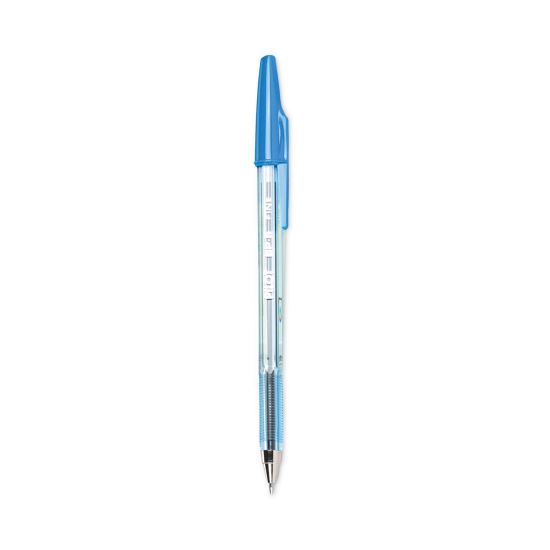 Better Ballpoint Pen, Stick, Fine 0.7 mm, Blue Ink, Translucent Blue Barrel, Dozen1