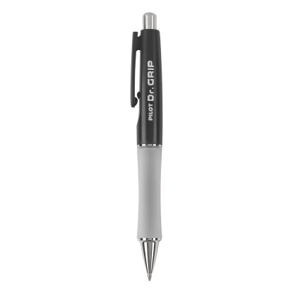 Dr. Grip Ballpoint Pen, Retractable, Medium 1 mm, Black Ink, Black Barrel1