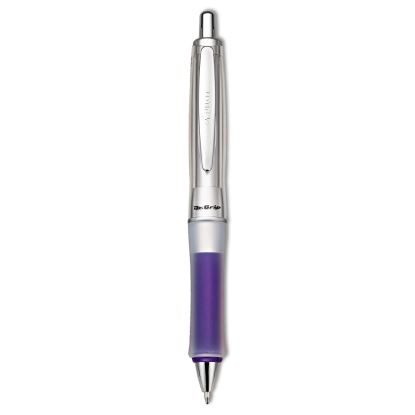 Dr. Grip Center of Gravity Ballpoint Pen, Retractable, Medium 1 mm, Black Ink, Silver/Navy Grip Barrel1