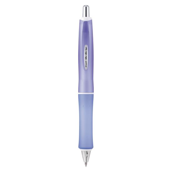 Dr. Grip Frosted Advanced Ink Ballpoint Pen, Retractable, Medium 1 mm, Black Ink, Purple Barrel1