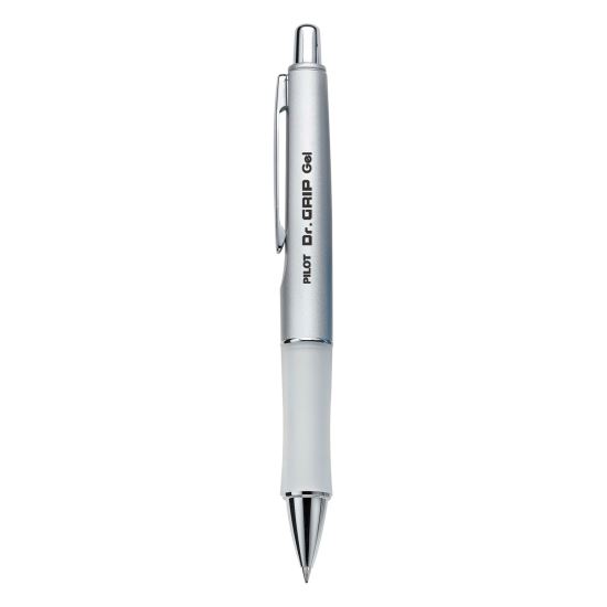 Dr. Grip Limited Gel Pen, Retractable, Fine 0.7 mm, Black Ink, Platinum Barrel1