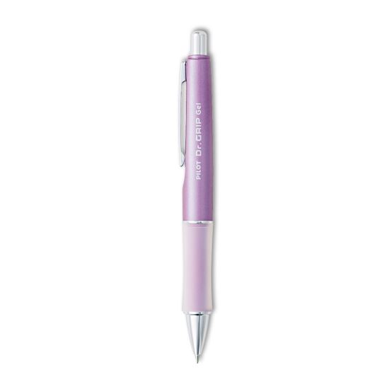 Dr. Grip Limited Gel Pen, Retractable, Fine 0.7 mm, Black Ink, Champagne Mauve Barrel1