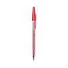 Better Ballpoint Pen, Stick, Fine 0.7 mm, Red Ink, Translucent Red Barrel, Dozen1