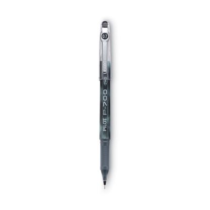 Precise P-700 Gel Pen, Stick, Fine 0.7 mm, Black Ink, Black Barrel, Dozen1