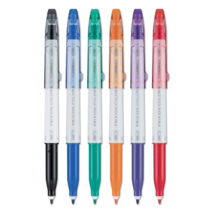 FriXion Colors Erasable Porous Point Pen, Stick, Bold 2.5 mm, Six Assorted Ink Colors, White Barrel, 6/Pack1