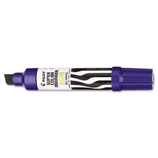 Jumbo Refillable Permanent Marker, Broad Chisel Tip, Blue1