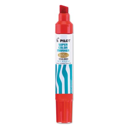 Jumbo Refillable Permanent Marker, Broad Chisel Tip, Red1