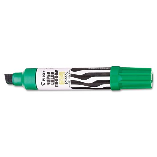 Jumbo Refillable Permanent Marker, Broad Chisel Tip, Green1