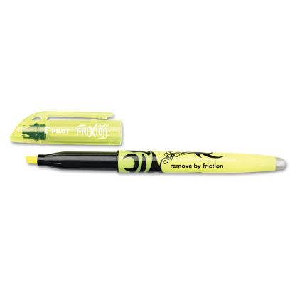 FriXion Light Erasable Highlighter, Yellow Ink, Chisel Tip, Yellow/Black Barrel, Dozen1