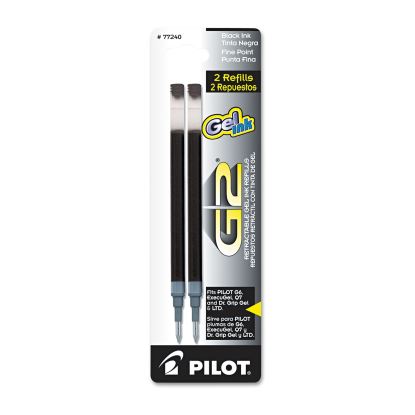 Refill for Pilot B2P, Dr Grip, G2, G6, MR Metropolitan, Precise BeGreen and Q7 Gel Pens, Fine Tip, Black Ink, 2/Pack1