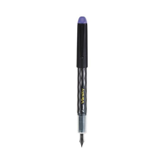 Varsity Fountain Pen, Medium 1 mm, Purple Ink, Gray Pattern Wrap1