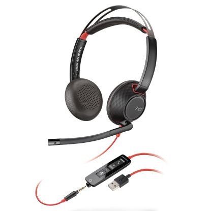 Blackwire 5220, Binaural, Over The Head Headset1