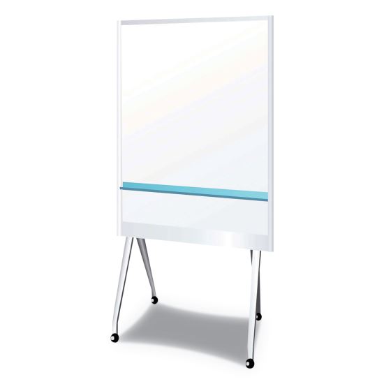 Mobile Partition Board LG, 38 3/10" x 70 4/5", White, Aluminum Frame1
