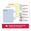 Medical Security Papers, 2-Part, 32 lb, 8.5 x 11, Blue/Canary, 250/Ream2