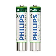 Rechargeable NiMH Batteries, AAA, 2/Pack1