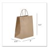 Kraft Paper Bags, Tempo, 8 x 4.75 x 10.5, Natural, 250/Carton1