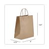 Kraft Paper Bags, Tempo, 8 x 4.75 x 10.5, Natural, 250/Carton2