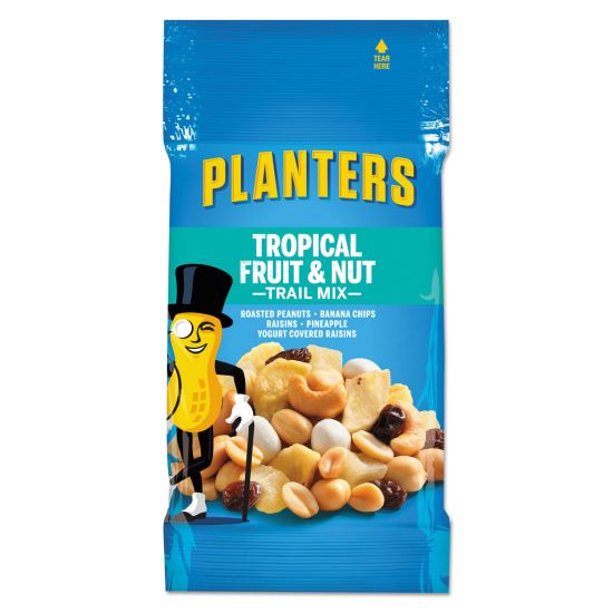 Trail Mix, Tropical Fruit and Nut, 2 oz Bag, 72/Carton1