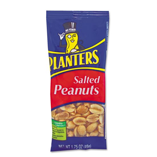 Salted Peanuts, 1.75 oz, 12/Box1