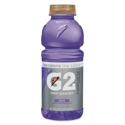 G2 Perform 02 Low-Calorie Thirst Quencher, Grape, 20 oz Bottle, 24/Carton1