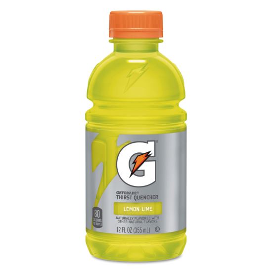 G-Series Perform 02 Thirst Quencher, Lemon-Lime, 12 oz Bottle, 24/Carton1
