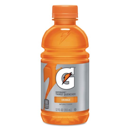 G-Series Perform 02 Thirst Quencher, Orange, 12 oz Bottle, 24/Carton1