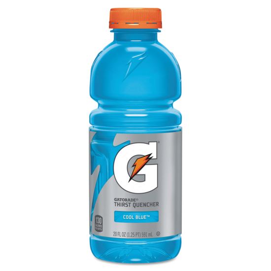 G-Series Perform 02 Thirst Quencher, Cool Blue, 20 oz Bottle, 24/Carton1