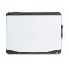 Tack and Write Board, 23 1/2 x 17 1/2, Black/White Surface, Black Frame1