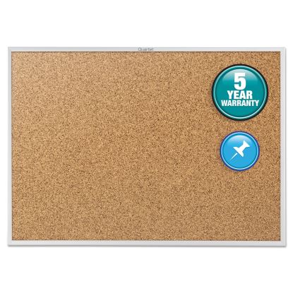 Classic Series Cork Bulletin Board, 36 x 24, Silver Aluminum Frame1