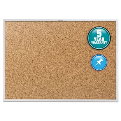 Classic Series Cork Bulletin Board, 72 x 48, Silver Aluminum Frame1