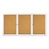 Enclosed Bulletin Board, Natural Cork/Fiberboard, 72 x 36, Silver Aluminum Frame1