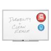 Classic Series Porcelain Magnetic Board, 48 x 36, White, Silver Alum. Frame1