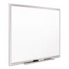 Classic Series Porcelain Magnetic Board, 48 x 36, White, Silver Alum. Frame2