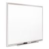 Classic Series Porcelain Magnetic Board, 60 x 36, White, Silver Aluminum Frame2
