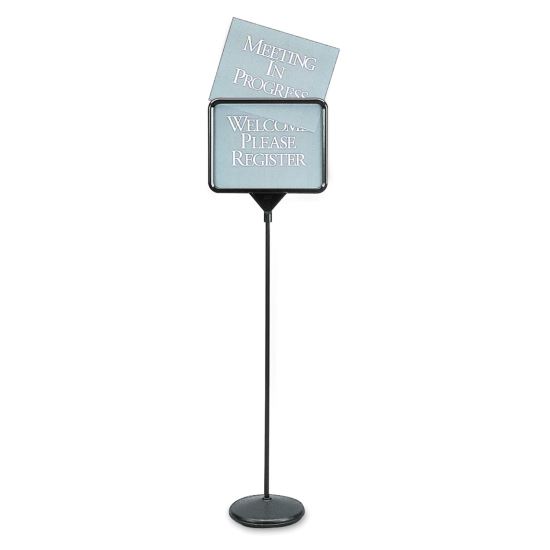 Sign(ware) Pedestal Sign, 14 x 11, Assorted Signage, Black Frame1