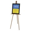 Lightweight Tripod Floor Easel, 64" High, Natural Oak2