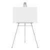 Aluminum Heavy-Duty Display Easel, 38" to 66" High, Aluminum, Silver2