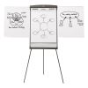 Magnetic Dry Erase Easel, 27 x 35, White Surface, Graphite Frame2