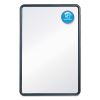 Contour Dry-Erase Board, Melamine, 24 x 18, White Surface, Black Frame2