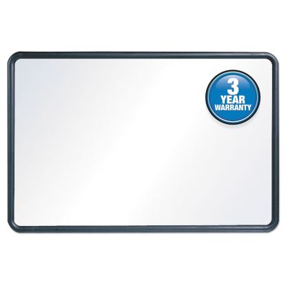 Contour Dry-Erase Board, Melamine, 36 x 24, White Surface, Black Frame1