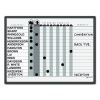 Magnetic Employee In/Out Board, Porcelain, 24 x 18, Gray/Black, Aluminum Frame2