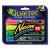 Neon Dry Erase Marker Set, Broad Bullet Tip, Assorted Colors, 4/Set1