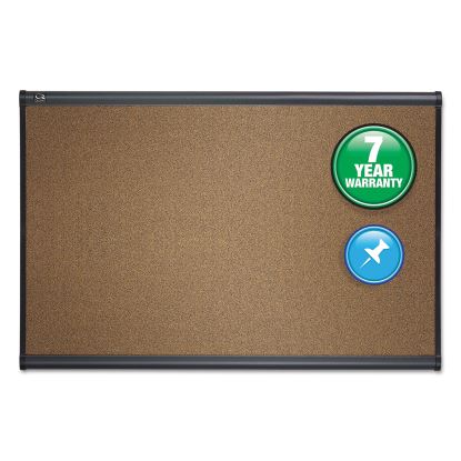 Prestige Bulletin Board, Brown Graphite-Blend Surface, 48 x 36, Aluminum Frame1