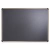 Prestige Euro-Style Embossed Foam Bulletin Board, 48 x 34 7/16, Black/Alum Frame2