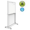 Motion Dual-Track Mobile Magnetic Dry-Erase Easel, Two 40 1/2 x 34 Panels, White1