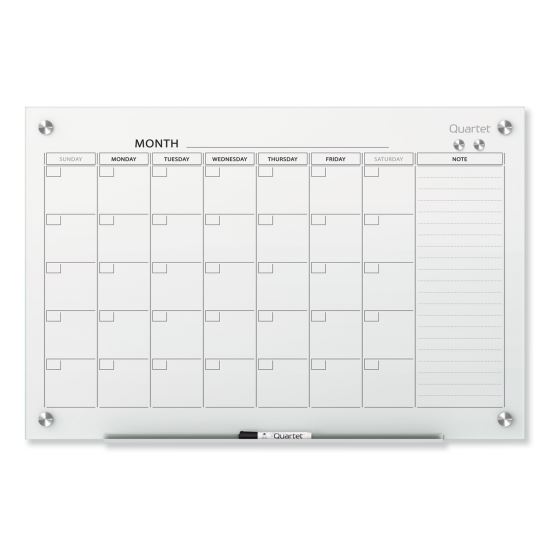 Infinity Magnetic Glass Calendar Board, 36 x 241