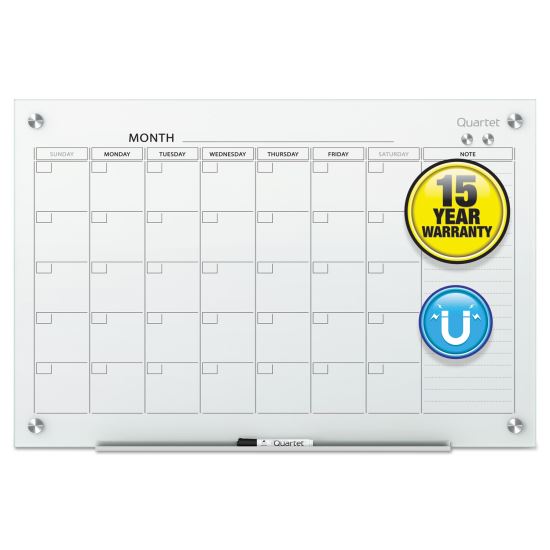 Infinity Magnetic Glass Calendar Board, 48 x 361