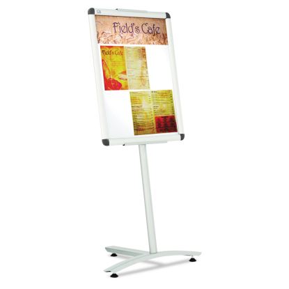 Improv Lobby Clip-Frame Pedestal Sign, 18 x 24 Frame, 54" High, Aluminum1
