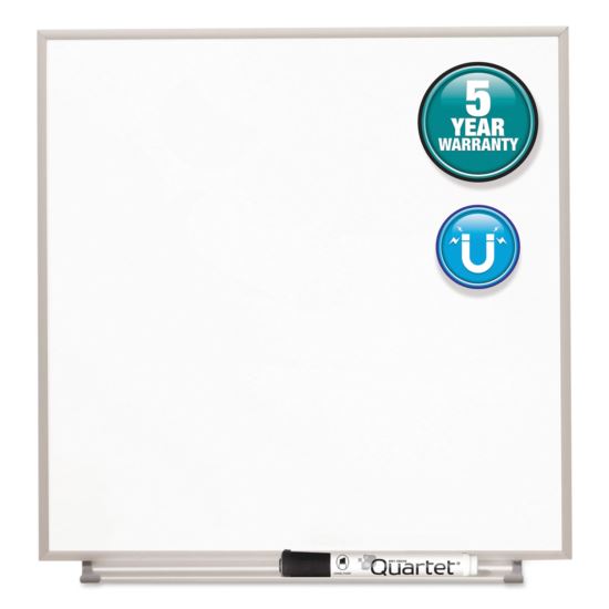 Matrix Magnetic Boards, Painted Steel, 16 x 16, White, Aluminum Frame1