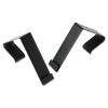Cubicle Partition Hangers, For 1.5" to 2.5" Thick Partition Walls, Black, 2/Set1